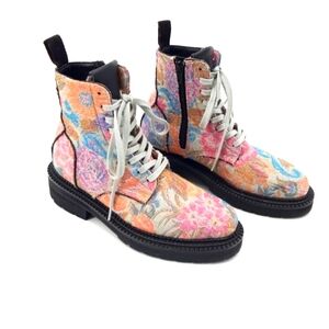 Charlotte Stone | Warren Brocade Boots in Multi Floral